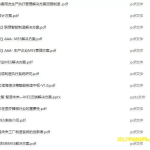智慧数字化工厂工业MES智能解决方案工业物联规划方案设计素材